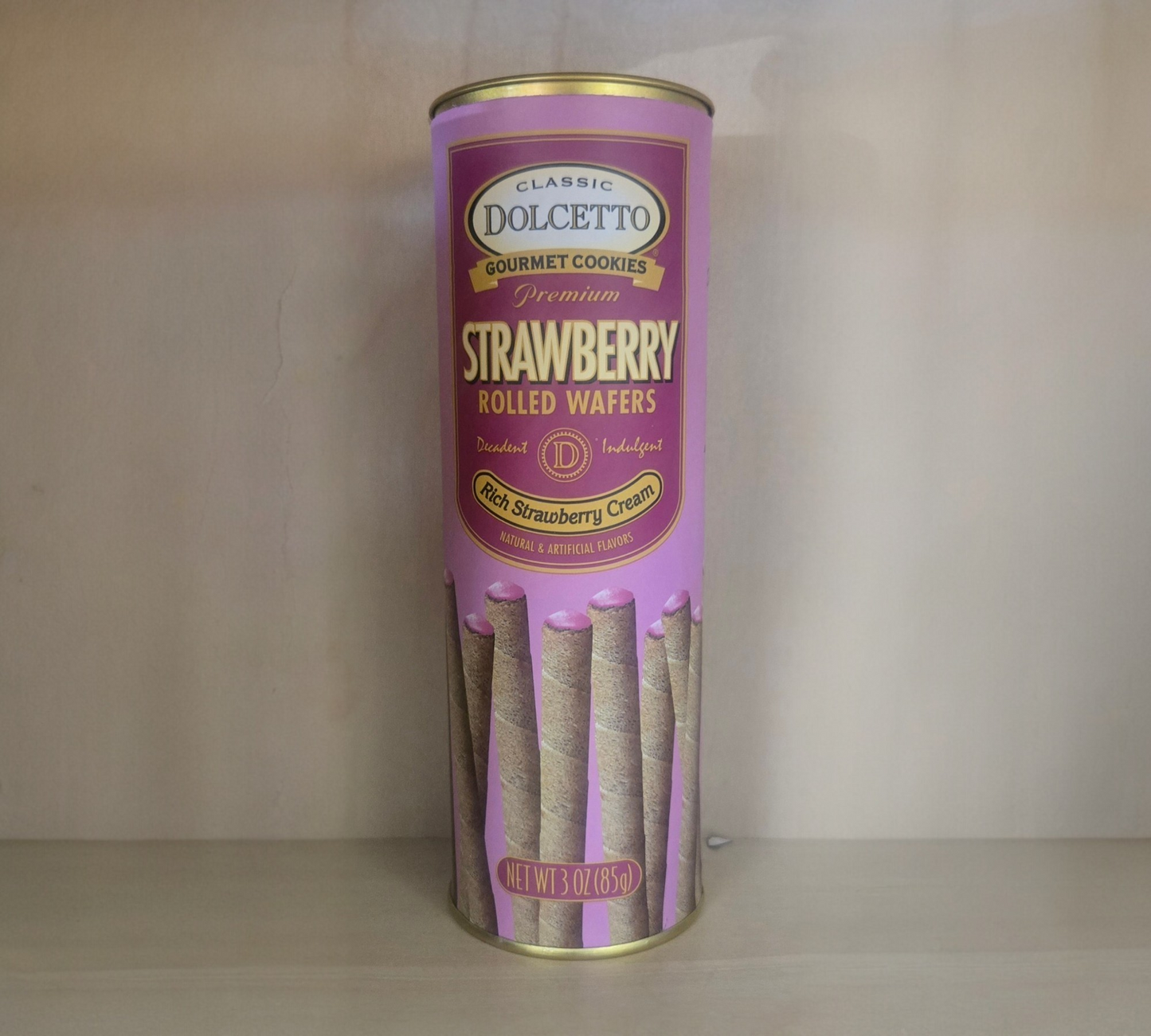 Strawberry Rolled Wafers