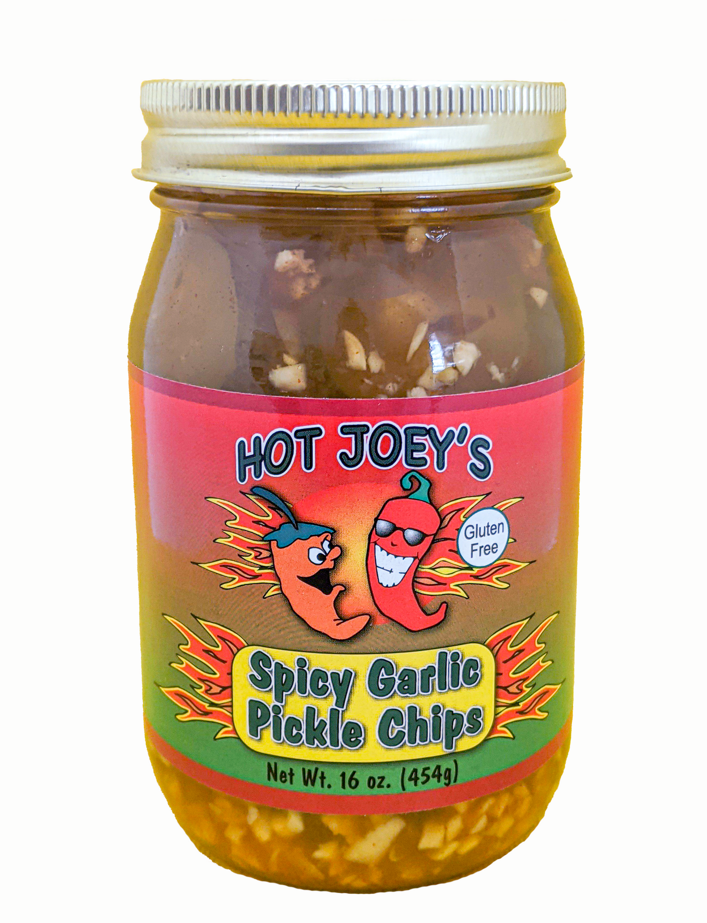 Spicy Garlic Pickle Chips(Sweet) 16 oz