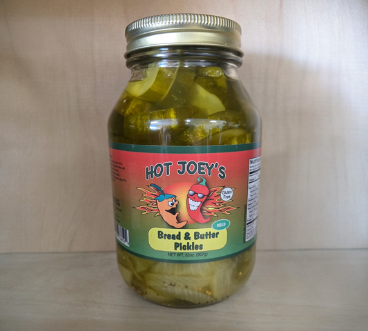 32oz Thick Cut Mild Bread and Butter Pickles